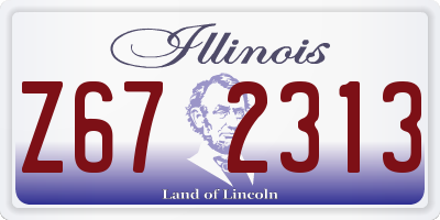 IL license plate Z672313
