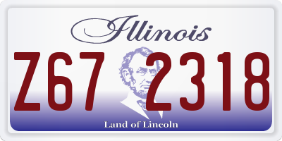 IL license plate Z672318