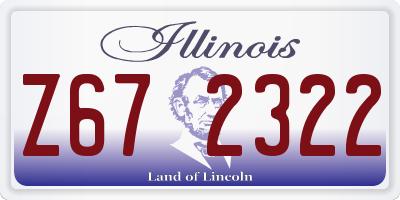 IL license plate Z672322
