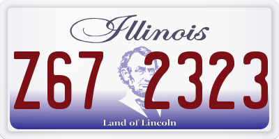 IL license plate Z672323
