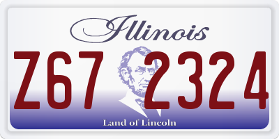 IL license plate Z672324