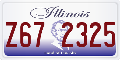IL license plate Z672325