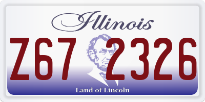 IL license plate Z672326