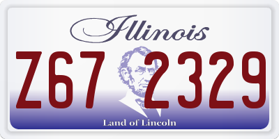 IL license plate Z672329