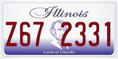 IL license plate Z672331