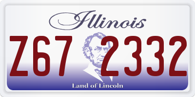 IL license plate Z672332
