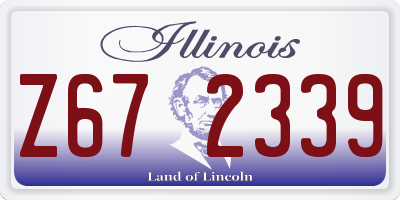 IL license plate Z672339