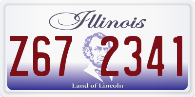 IL license plate Z672341