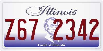IL license plate Z672342