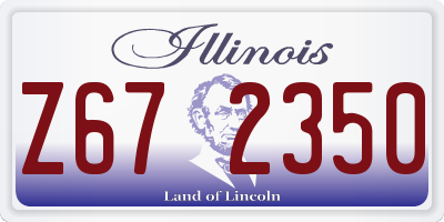 IL license plate Z672350
