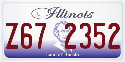 IL license plate Z672352