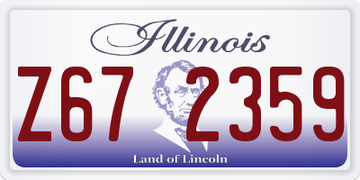 IL license plate Z672359