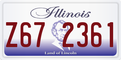 IL license plate Z672361