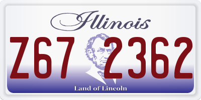 IL license plate Z672362