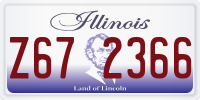 IL license plate Z672366
