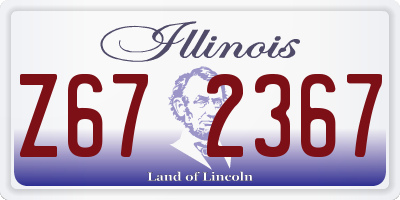 IL license plate Z672367