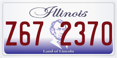 IL license plate Z672370