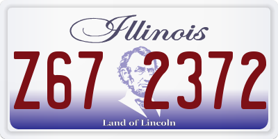 IL license plate Z672372