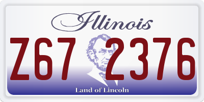 IL license plate Z672376