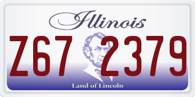 IL license plate Z672379
