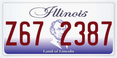 IL license plate Z672387