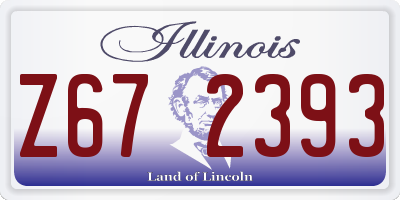 IL license plate Z672393