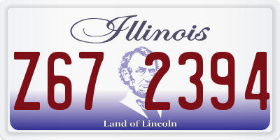 IL license plate Z672394
