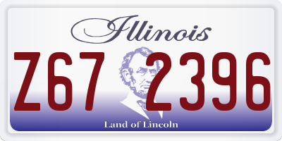 IL license plate Z672396
