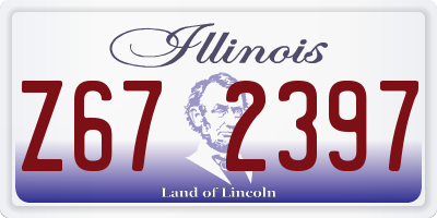 IL license plate Z672397