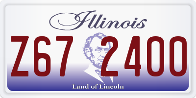 IL license plate Z672400