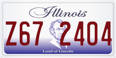 IL license plate Z672404