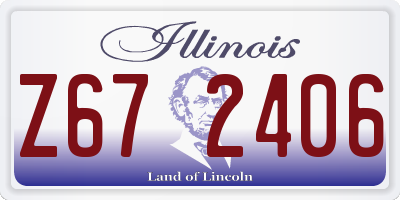 IL license plate Z672406