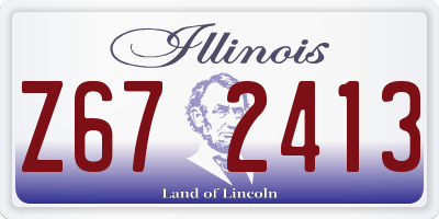 IL license plate Z672413
