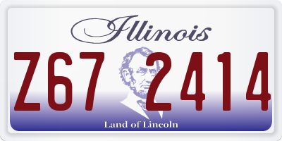 IL license plate Z672414