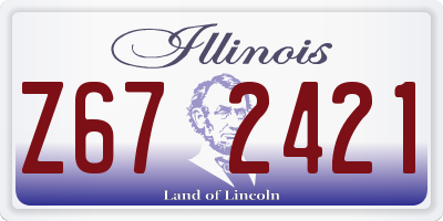IL license plate Z672421