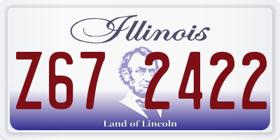 IL license plate Z672422
