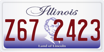 IL license plate Z672423