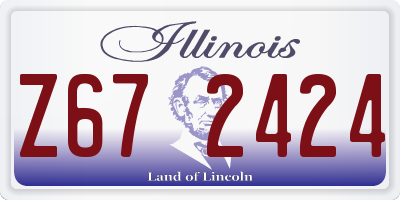 IL license plate Z672424