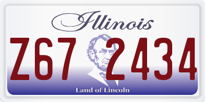 IL license plate Z672434