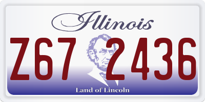IL license plate Z672436