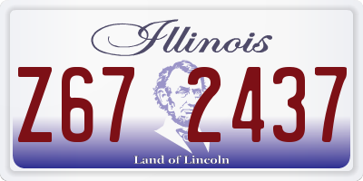 IL license plate Z672437