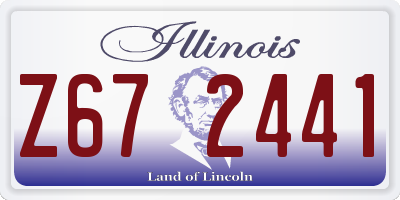 IL license plate Z672441