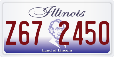 IL license plate Z672450
