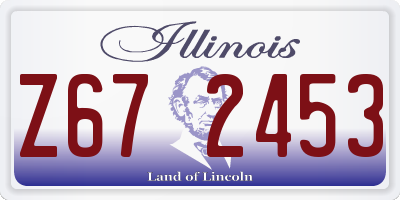 IL license plate Z672453