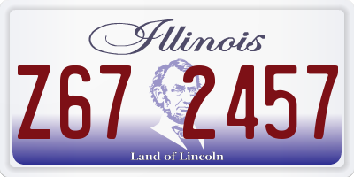 IL license plate Z672457