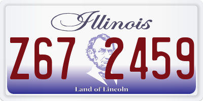 IL license plate Z672459