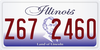IL license plate Z672460