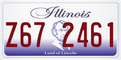 IL license plate Z672461