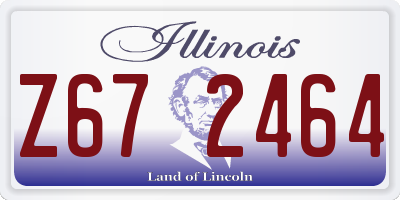 IL license plate Z672464
