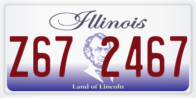 IL license plate Z672467